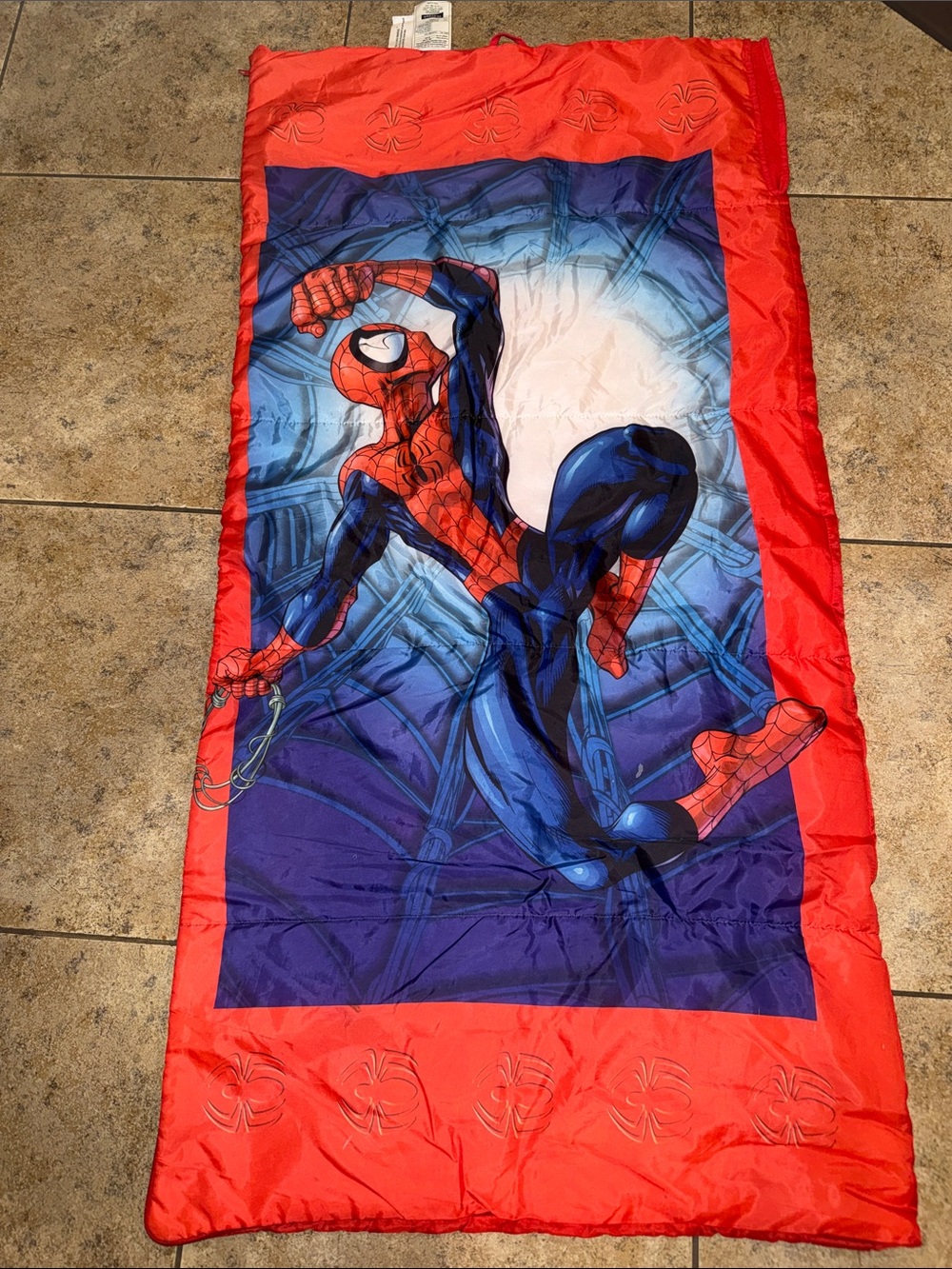 Marvel Spider-Man Red and Blue Kids Sleeping Bag - 2003